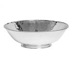 Graham Serving Bowl 13\ Measurements: 13.0\W x 4.0\H x 13.0\L
Made in: India
Made of: Metal

Care:  Not dishwasher, oven or microwave safe. Handwash with a gentle detergent and dry promptly with a soft cloth. Do not soak or leave unwashed overnight. Do not use abrasive cleaners, steel wool, or scouring pads that can scratch and dull metal surfaces. 

